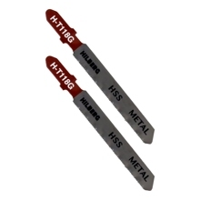 Пилки HSS для лобзика 2шт, Hilberg Metal прямолинейный рез 76*1.0мм,32TPI, H-T118G